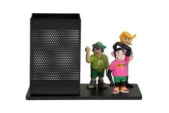 Przybornik biurkowy z figurkami: Tytus , Romek...