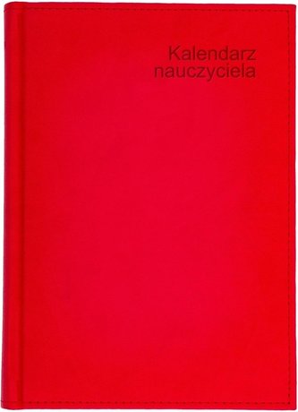 Kalendarz naucz. 2022/2023 A5 tyg. Vivella Czerw.