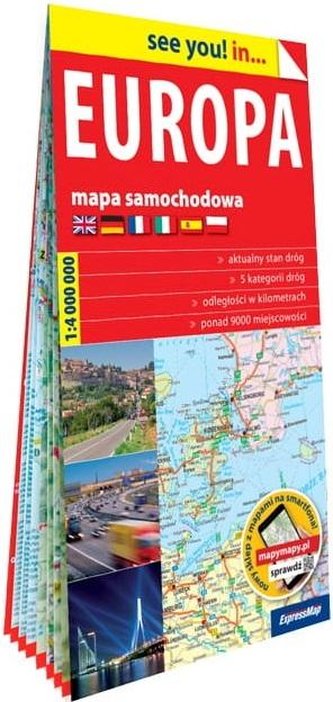 See you! in... Europa 1:4 000 000 mapa samochodowa