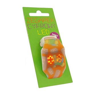 Zegarek cyfrowy LED klocki