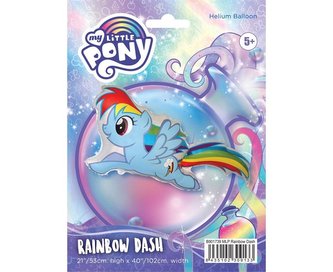 Foliový balonek My little Pony - létající Rainbow Dash 59 cm - Nebalený