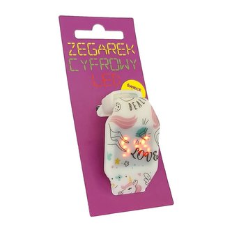 Zegarek cyfrowy LED unicorn