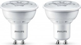 Sada 2xLED žárovka Philips Spot WH 4.5-50W GU10 830 36D 2pack 3000K