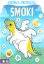 Koloruj i przyklejaj. Smoki