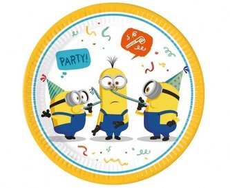 EKO Papírové party talíře Mimoni 23 cm