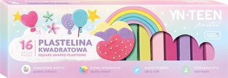 Plastelina kwadratowa 16 kolorów Pastel