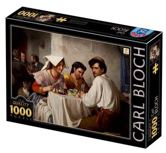 Puzzle 1000 Carl Bloch, Spotkanie w restauracji