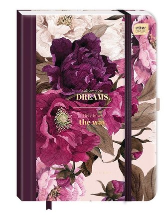 Organizer A5/288K Bullet Dark Flowers