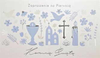 Zaproszenie Komunia ZP-06 (10szt.)