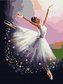 Malowanie po numerach - Balerina w białym 40x50 cm