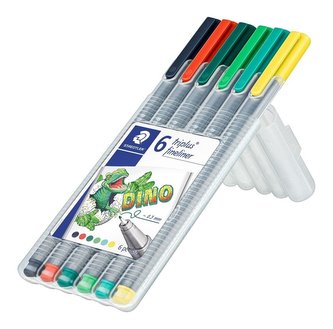 Cienkopis Triplus Dino 6 kolorów STAEDTLER