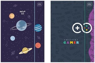 Teczka z gumką A4+ Shape Boys (10szt)