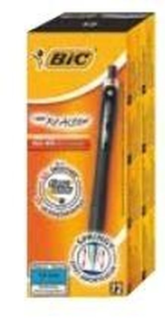 Długopis Reaction czarny (12szt)