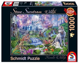 Puzzle PQ 1000 Zwierzęta w blasku księżyca G3