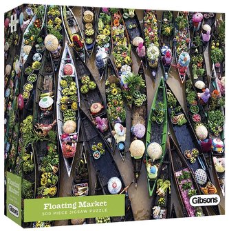 Puzzle 500 Pływający targ G3