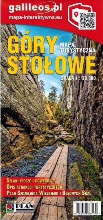 Mapa turystyczna - Góry Stołowe 1:30 00