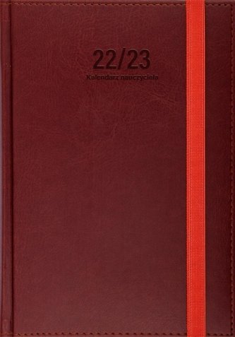 Kalendarz naucz. 2022/2023 A5 tyg. Nebraska Brąz