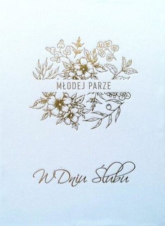 Książeczka welurowa Młodej Parze KM-04