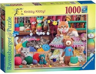 Puzzle 1000 Zaplątane kociaki