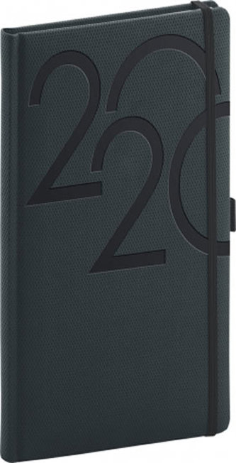 Kapesní diář Ajax 2020 antracitový