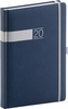 Denní diář Twill 2020 modrostříbrný