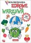 Kolorowanka z naklejkami Zdrowe warzywa