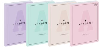 Brulion B5/128K kratka Academy Pastel (5szt) Brulion B5/128K kratka Academy Pastel (5szt)