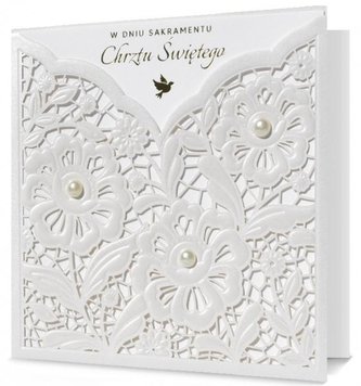 Karnet kwadratowy Chrzest KL HM100-1035