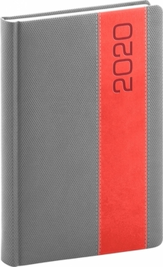 Denní diář Davos 2020 šedočervený