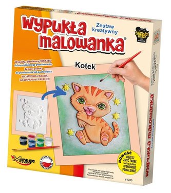 Wypukła Malowanka - Mały Kotek Wypukła Malowanka - Mały Kotek