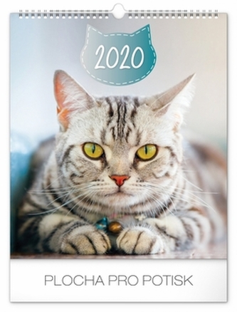Nástěnný kalendář Kočky 2020