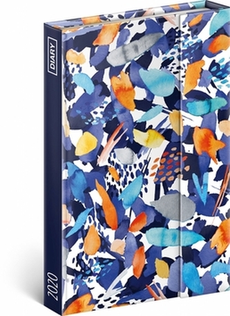 Týdenní magnetický diář Barevné tahy 2020