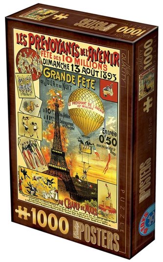 Puzzle 1000 Stare plakaty, Paryż