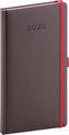 Kapesní diář Luzern 2020 mahagonový