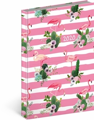 Denní diář Cambio Fun 2020 plameňáci