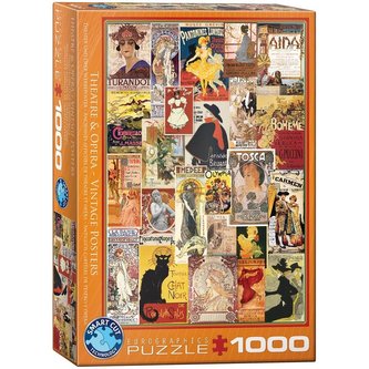 Puzzle 1000 Stare plakaty Teatry i opery