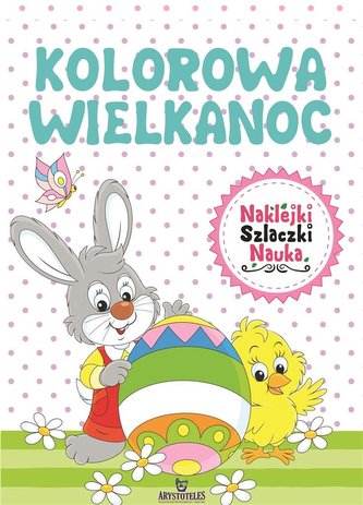 Kolorowa wielkanoc z naklejkami
