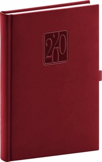 Denní diář Vivella Classic 2020 vínový
