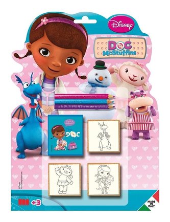 Doc McStuffins - pieczątki blister shaped 3szt