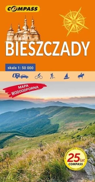 Bieszczady. Mapa turystyczna lam 1:50 000