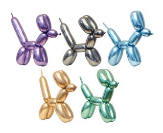 Modelovací balonky profesionální - 50 ks - Chromové Mix - Godan