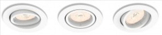 BODOVÉ ZAPUŠTĚNÉ SVÍTIDLO 50183/31/PN kulaté, bílé, GU10 3x5,5W, set 3ks