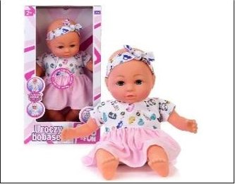 Lalka Edu&Fun Uroczy Bobasek 38cm