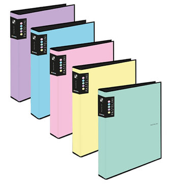 Pořadač A4 lamino R25-4kr. PASTELINI růžová