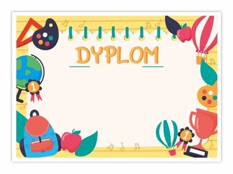 Dyplom A4 uniwersalny - Wygrana 10szt
