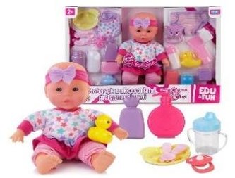 Lalka bobas z akcesoriami pielęgnacyjnymi 32 cm