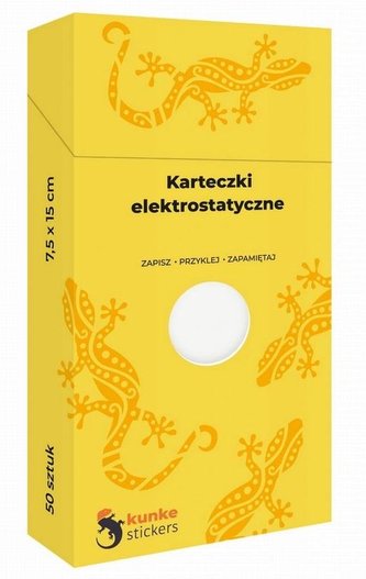 Karteczki elektrostatyczne 50szt. białe