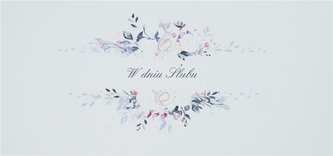 Karnet Ślub DL S41 - W Dniu Ślubu