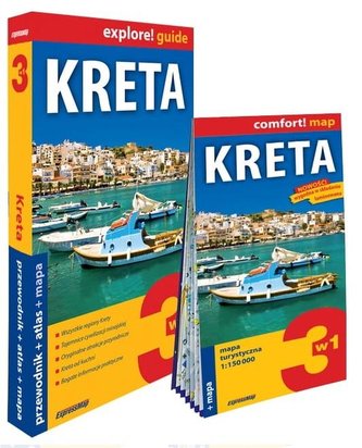 Kreta 3 w1: przewodnik + atlas + mapa
