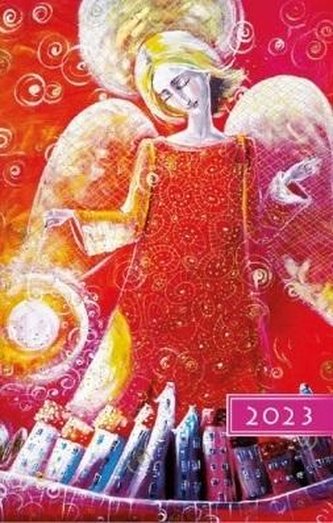 Terminarz 2023 A5 Anioł kolorowy